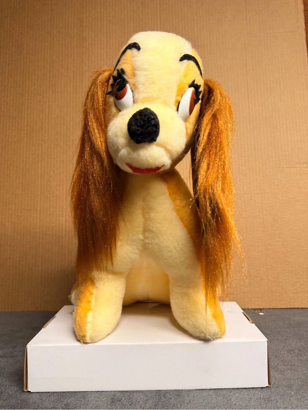 Vtg 1970s California Stuffed Toys Disney Lady Plush Dog Long Furry Ears 12